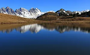 Mountain Lake Prints: Kalkkoegel Mountains, Stubai Alps, Tyrol, Austria