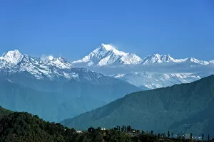 Snowcapped Mountain Collection: Kangchenjunga view from Darjeeling