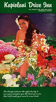 1951 Prints: Kapiolani Drive In