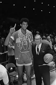 Kareem Abdul Jabbar with John Wooden