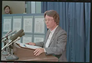 Karen Gievers at News Conference