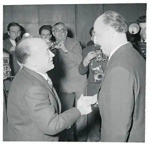 Karl Arnold Greeting Fritz Steinhoff