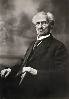 Prints of (Original Caption). Karl Friederich Benz (1844-1929), German engineer and pioneer in construction of motor-driven vehicles Vintage Car Collection Prints: Karl Friedrich Benz