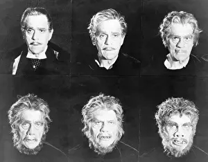 Numeral 6 Prints: Karloff Transforming from Jekyll to Hyde