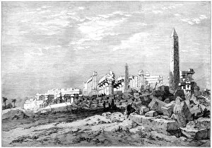 Images Dated 31st August 2014: Karnac, Egypt (Victorian engraving)
