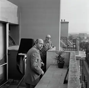 Huty25204 Prints: Karsh And Le Corbusier