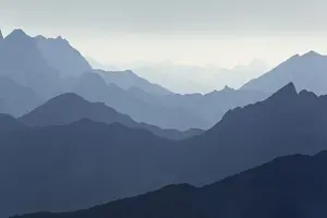 One After Another Prints: Karwendel Range seen from Hochriss Mountain in Rofan, Maurach, Tyrol, Austria