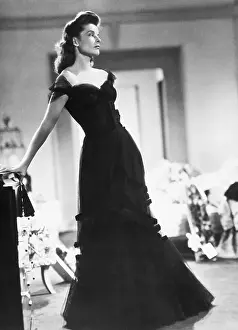 Katharine Hepburn In A Black Dress