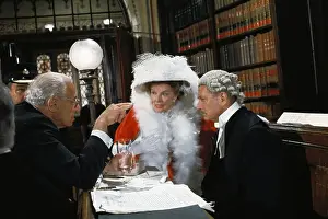 Katharine Hepburn with George Cukor and Sir Laurence Olivier