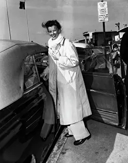 Katharine Hepburn Getting into Car