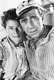 Boatman Prints: Katharine Hepburn and Humphrey Bogart in The African Queen