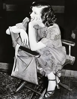 Katharine Hepburn on the Set of Alice Adams