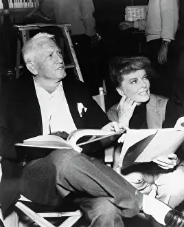 Script Prints: Katharine Hepburn with Spencer Tracy on Movie Set