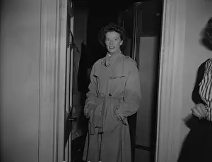 Katharine Hepburn Standing In Doorway
