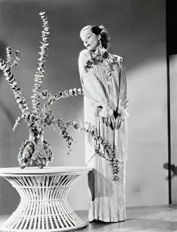 Modeling Prints: Katharine Hepburn In Stylish Gown