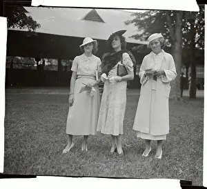 Kathleen Agnes Kennedy Cavendish and Friends Standing on Lawn