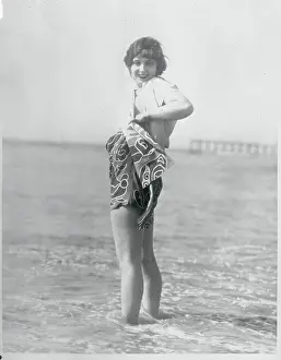 Kathleen Key Wearing Cannibal Bathing Suit