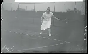 Kathleen McKane Playing Tennis at Forest Hills