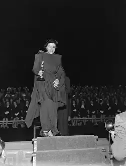 Katina Paxinou Receiving Oscar