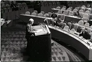 Assembly Prints: Katsuo Okazaki Addressing United Nations