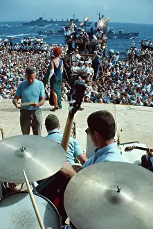 Kay Stevens Performing For Servicemen
