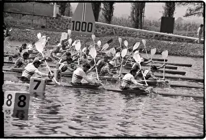 Paddle Prints: Kayaking Race In The Olympic Games