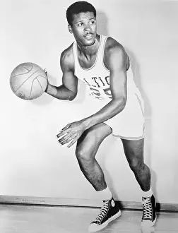 Jones Prints: K.C. Jones Dribbling Basketball
