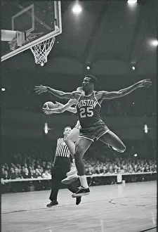 Jones Prints: K.C. Jones Leaping for the Basket
