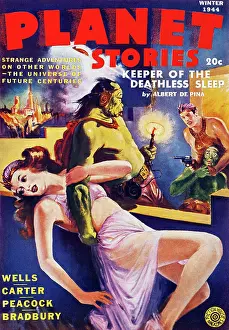 Science Fiction Prints: Keeper of the Deathless Sleep