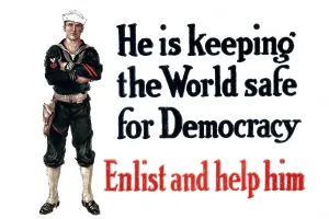 Navy Prints: He is keeping the world safe for democracy Enlist and help him