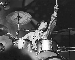 Microphones Prints: Keith Moon At The Monterey Pop Festival