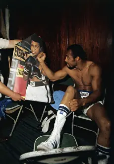 Ken Norton Making Fist at Ali Depiction