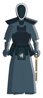 Martial Arts Prints: Kendo martial arts costume