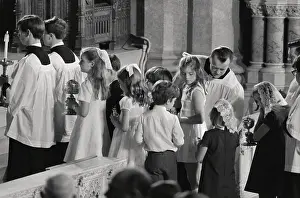 Kennedy Children Attending Mass