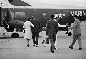 Rhode Island Prints: Kennedy Family at Air Station, Rhode Island