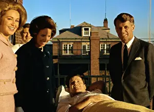 Kennedy Family Visiting Edward Kennedy