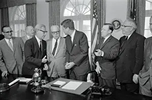 Arthur J Prints: Kennedy with Labor Leaders