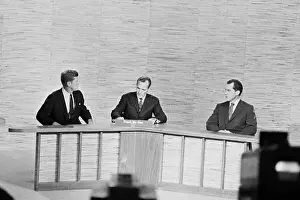 Moderators Prints: Kennedy and Nixon Ready to Debate