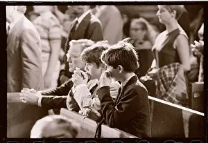 Kennedy Offspring Mourning at Cathedral for Robert F. Kennedy