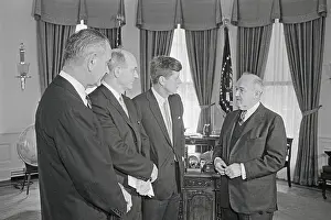 Diplomacy Prints: Kennedy at White House Conference