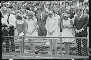 Kennedys Attending Ceremony for Robert F. Kennedy