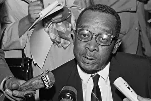 Kenneth B. Clark Speaking to Press
