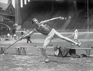 Kenneth Churchill Throwing Javelin