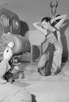 Kerima Performing a Dance Before a Camera