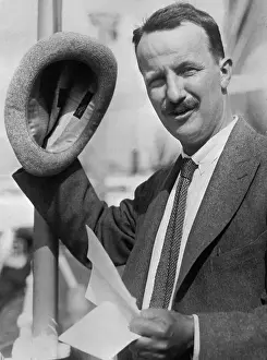 Kermit Roosevelt Taking His Hat Off in Greeting