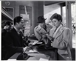 Keye Luke, Humphrey Bogart & Mary Astor