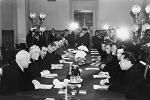 Anastas I Prints: Khrushchev, Bulganin, Zhou, Mikoyan At Table