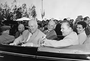 Diplomacy Prints: Khrushchev and Tito in Motorcade