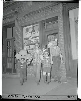 Halloween Prints: Kids Wearing Masks