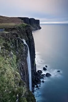 Images Dated 7th April 2012: Kilt rock waterfall at sunset